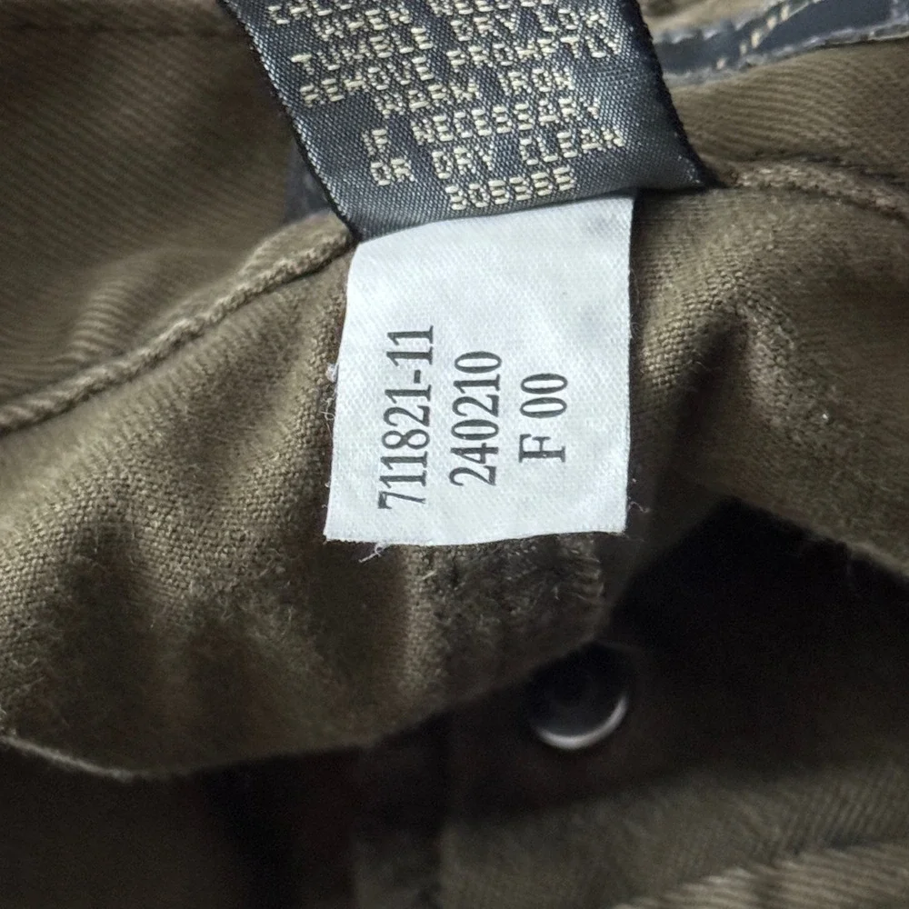 Banana Republic Stretch Pants‎ Mens 31R Khaki Brown Button Fly Y2K Casual